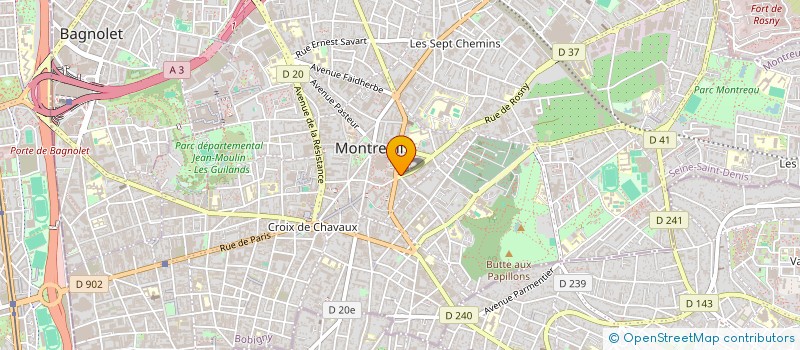 localisation de l'entreprise MONSIEUR SIDIYA SYLLA à MONTREUIL