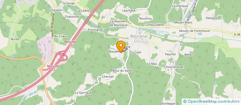 localisation de l'entreprise MONSIEUR SIDNEY LARDAT  BOURGNAC