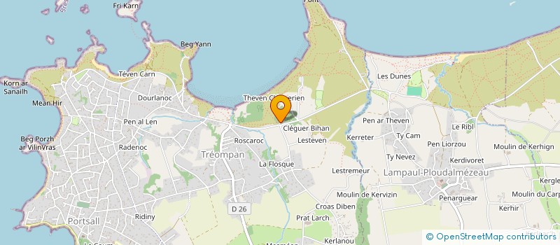 localisation de l'entreprise MONSIEUR SIDNEY RODRIGUEZ  PLOUDALMEZEAU