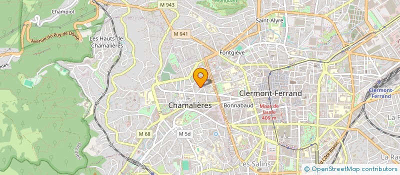 localisation de l'entreprise MONSIEUR SIDOINE CARRIER  CHAMALIERES