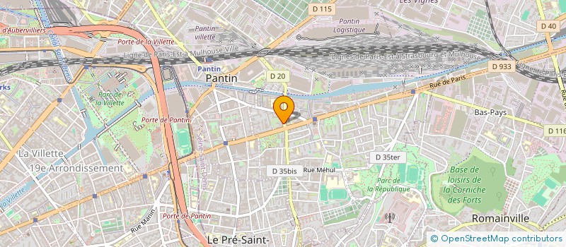 localisation de l'entreprise MONSIEUR SIDY DEMBELE  PANTIN