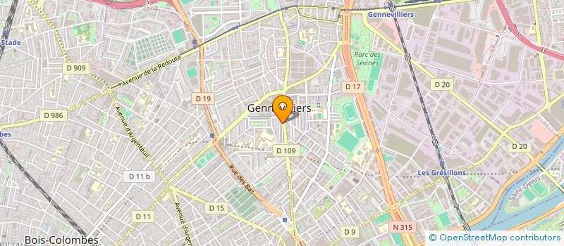 localisation de l'entreprise MONSIEUR SIDY DIAWARA à GENNEVILLIERS