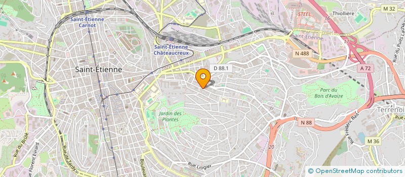 localisation de l'entreprise MONSIEUR SIDY KONE  SAINT-ETIENNE