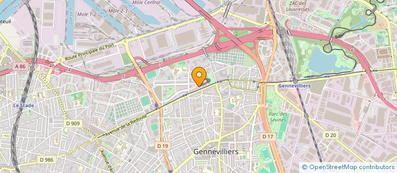 localisation de l'entreprise MONSIEUR SIDY MAMADOU OMAR à GENNEVILLIERS