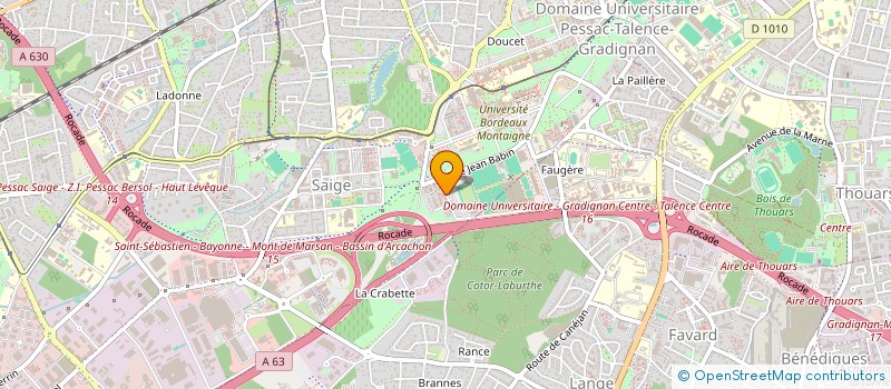 localisation de l'entreprise MONSIEUR SIDY MOHAMED KANE à PESSAC