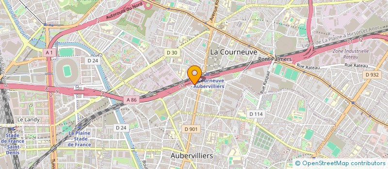 localisation de l'entreprise MONSIEUR SIDY TRAORE à LA COURNEUVE