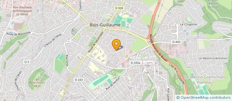 localisation de l'entreprise MONSIEUR SIDY WILLIER  BOIS-GUILLAUME