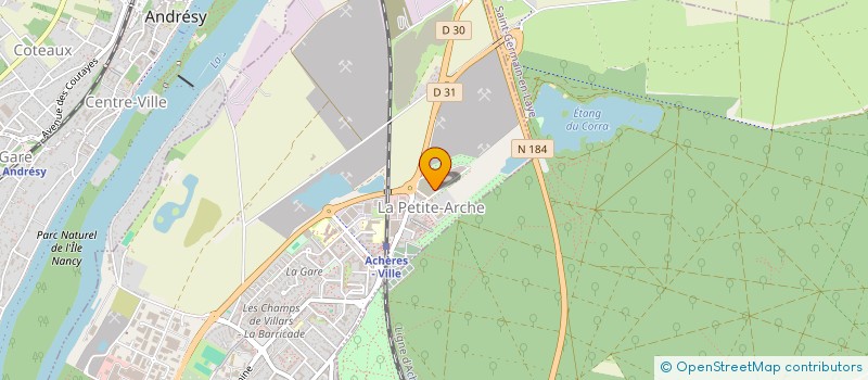 localisation de l'entreprise MONSIEUR SIEGFRIED GLELE KAKAI BLANCHERY  ACHERES