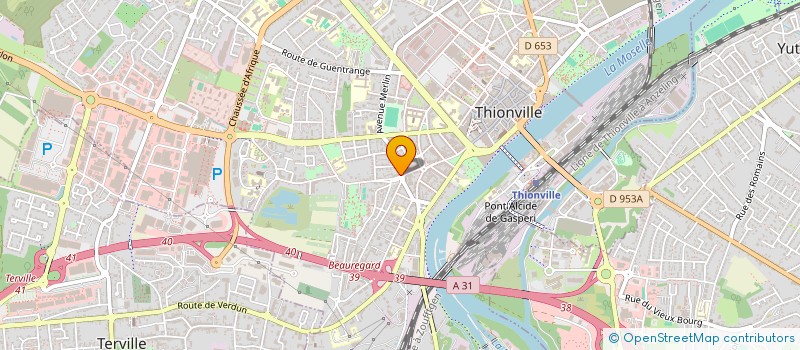 localisation de l'entreprise MONSIEUR SIEGFRIED KAMGA HAPPI  THIONVILLE