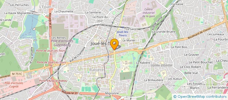 localisation de l'entreprise MONSIEUR SIFATULLAH ZAKHELI  JOUE-LES-TOURS