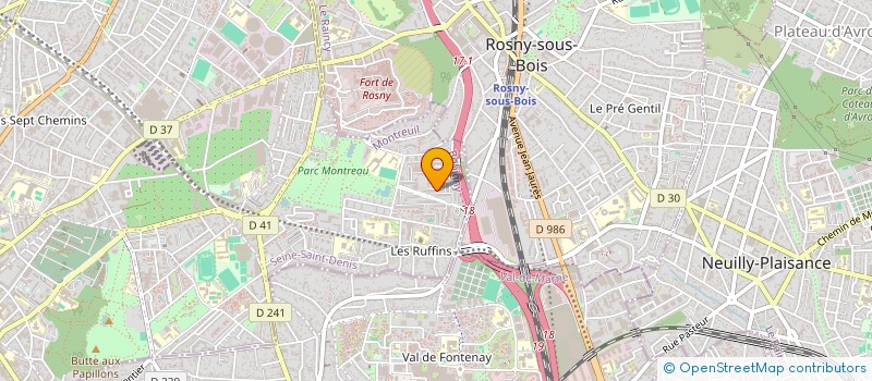 localisation de l'entreprise MONSIEUR SIKHOU N'DIAYE à MONTREUIL