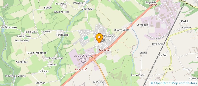 localisation de l'entreprise MONSIEUR SILAS AHOUE  SAINTE-SEVE