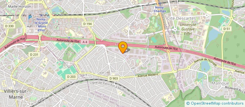 localisation de l'entreprise MONSIEUR SILLY GANDEGA  NOISY-LE-GRAND