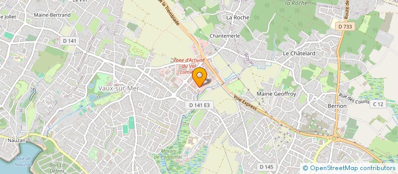 localisation de l'entreprise MONSIEUR SILVAIN PEYSSARD  VAUX-SUR-MER