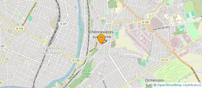 localisation de l'entreprise MONSIEUR SILVANA NEVES DA SILVA  CHENNEVIERES-SUR-MARNE