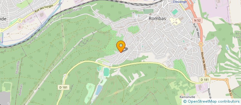 localisation de l'entreprise MONSIEUR SILVANO ERRICO  ROMBAS