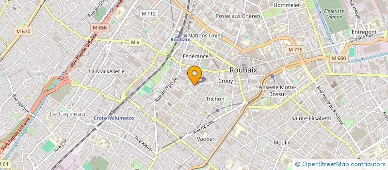 localisation de l'entreprise MONSIEUR SILVANO YENOUMOU  ROUBAIX