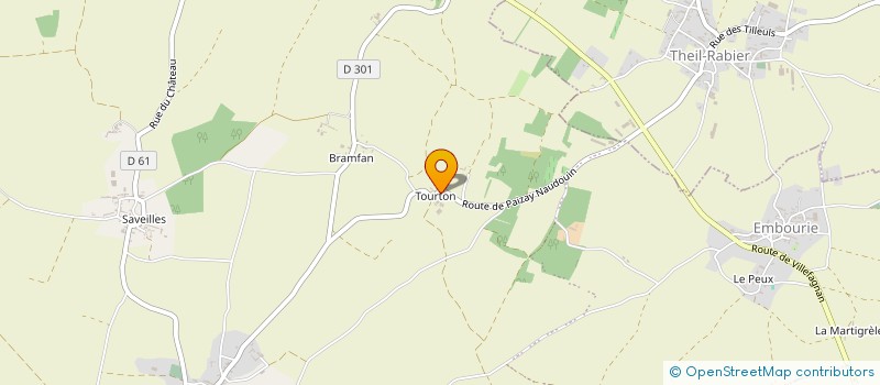 localisation de l'entreprise MONSIEUR SILVERE CALLANDREAU PENIGAUD à PAIZAY-NAUDOUIN-EMBOURIE