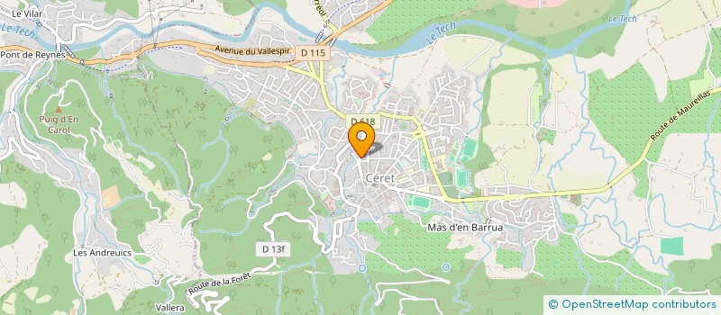 localisation de l'entreprise MONSIEUR SILVERE CAQUANT à CERET
