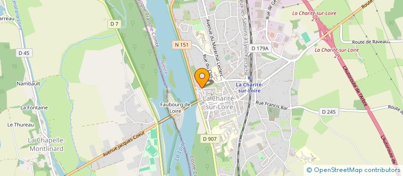 localisation de l'entreprise MONSIEUR SILVERE GIRAUDIER  LA CHARITE-SUR-LOIRE