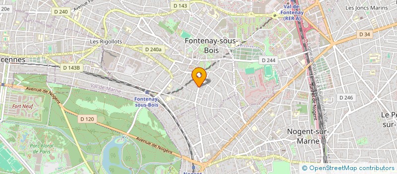 localisation de l'entreprise MONSIEUR SILVERE-GREGORY GRENET à FONTENAY-SOUS-BOIS