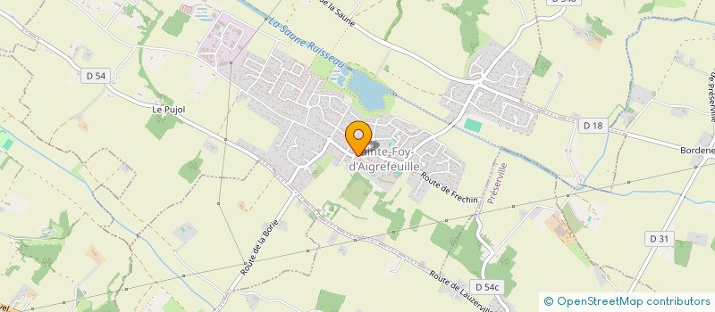 localisation de l'entreprise MONSIEUR SILVERE MASSEBEUF  SAINTE-FOY-D'AIGREFEUILLE