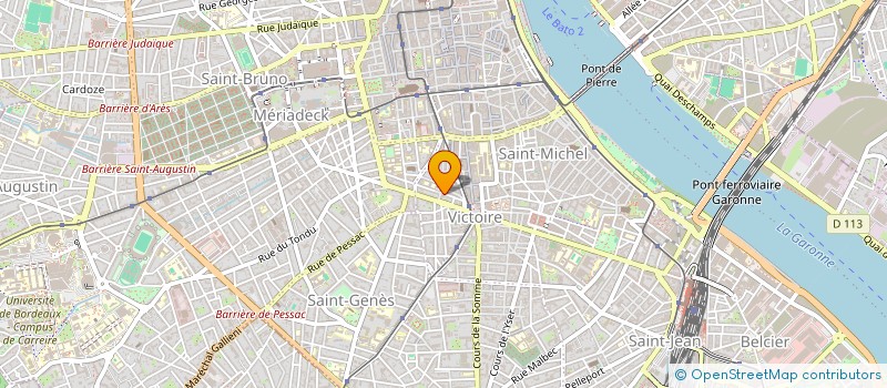 localisation de l'entreprise MONSIEUR SILVERE PASQUIER  BORDEAUX