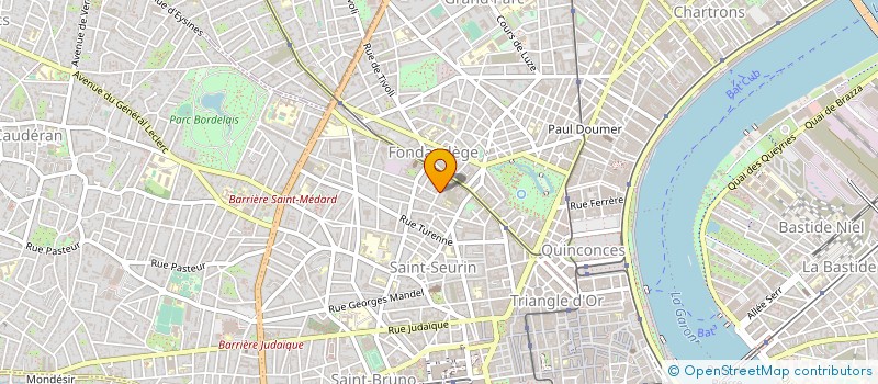 localisation de l'entreprise MONSIEUR SILVERE TALANDIER  BORDEAUX