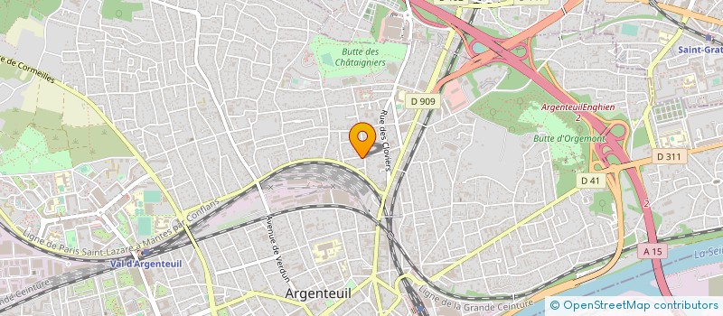 localisation de l'entreprise MONSIEUR SILVERE TOUSSAINT  ARGENTEUIL