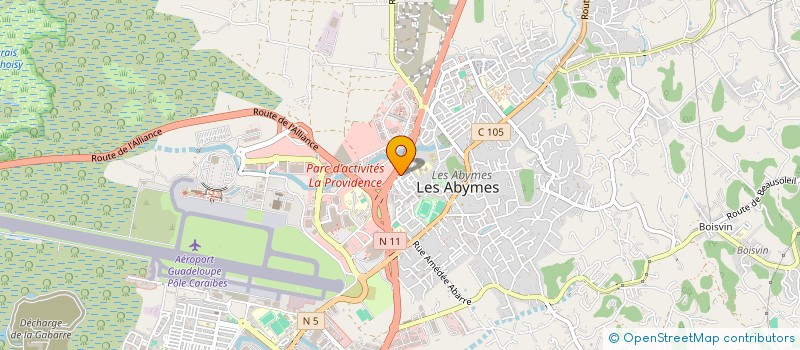 localisation de l'entreprise MONSIEUR SILVERE VELAYOUDOM à LES ABYMES