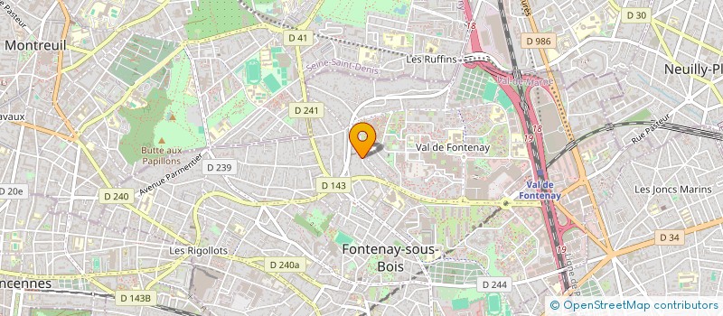 localisation de l'entreprise MONSIEUR SILVERIO RIBEIRO à FONTENAY-SOUS-BOIS