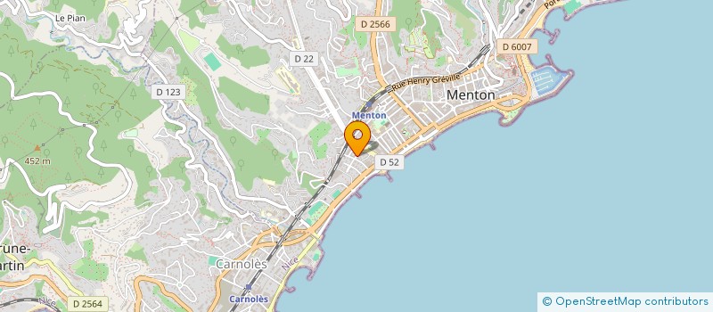 localisation de l'entreprise MONSIEUR SILVESTRO SGOTTO à MENTON