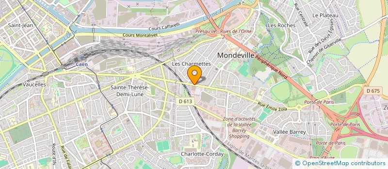 localisation de l'entreprise MONSIEUR SILVIAN BITI  MONDEVILLE