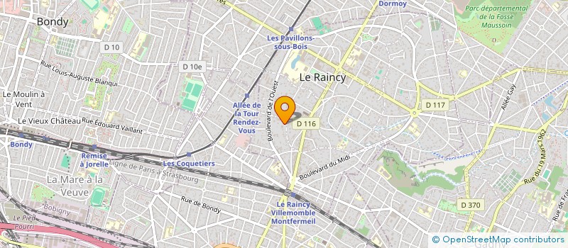 localisation de l'entreprise MONSIEUR SILVIO BONALI à LE RAINCY