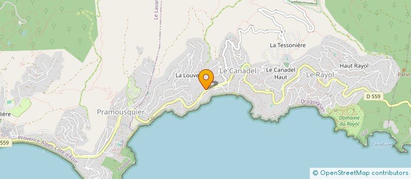 localisation de l'entreprise MONSIEUR SILVIO DA SILVA PEREIRA à RAYOL-CANADEL-SUR-MER