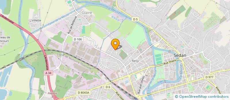 localisation de l'entreprise MONSIEUR SILVIO FILIPPELLI  SEDAN