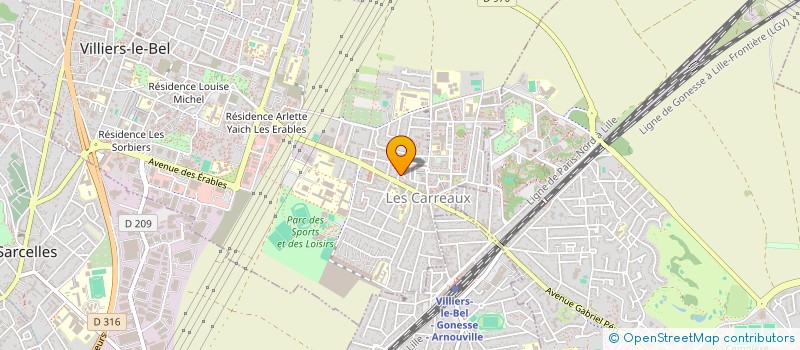 localisation de l'entreprise MONSIEUR SILVIO GOMES LOPES  VILLIERS-LE-BEL