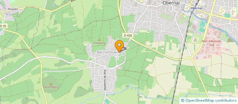 localisation de l'entreprise MONSIEUR SILVIO MANINCHEDDA  BERNARDSWILLER