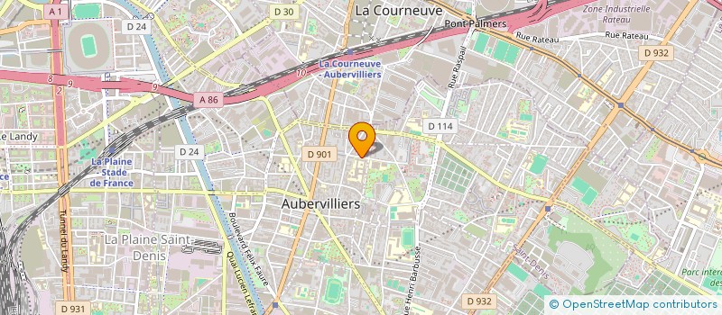 localisation de l'entreprise MONSIEUR SILVIO MARTINHO  AUBERVILLIERS