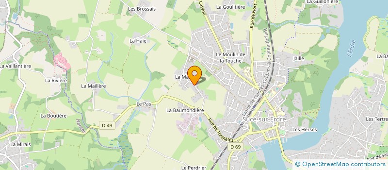 localisation de l'entreprise MONSIEUR SILVIO RENOUX  SUCE-SUR-ERDRE