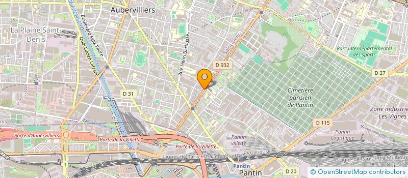 localisation de l'entreprise MONSIEUR SILVIU MANU  AUBERVILLIERS