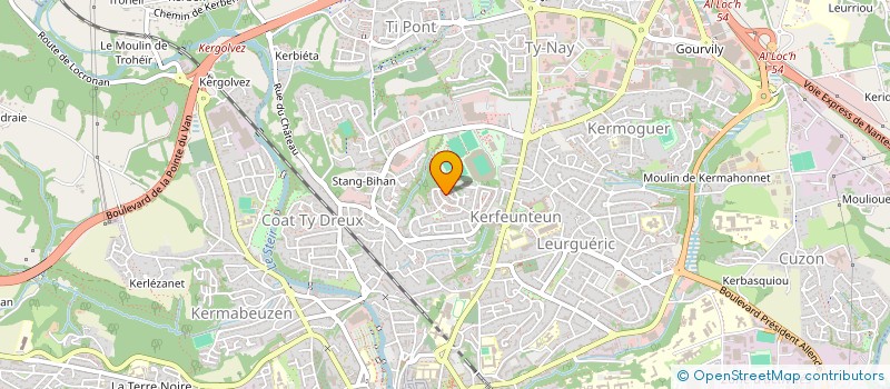 localisation de l'entreprise MONSIEUR SILVIU-MARIUS RATEANU à QUIMPER