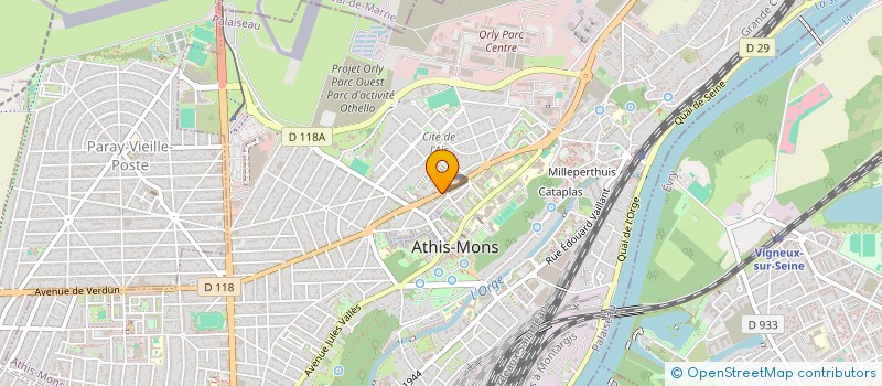 localisation de l'entreprise MONSIEUR SIMAILA NDIAYE à ATHIS-MONS