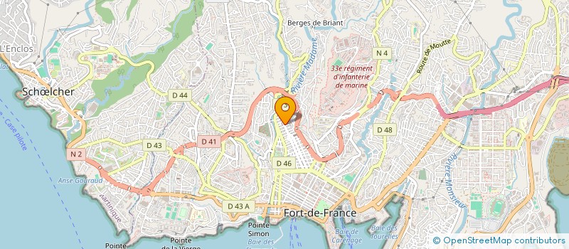 localisation de l'entreprise MONSIEUR SIMAO MOURIESSE  FORT-DE-FRANCE