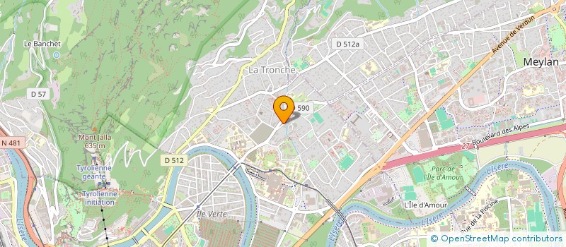 localisation de l'entreprise MONSIEUR SIMBALA DOUCOURE  LA TRONCHE