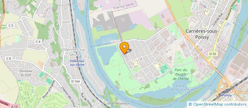 localisation de l'entreprise MONSIEUR SIMBARA SACKO  CARRIERES-SOUS-POISSY