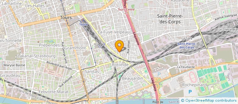 localisation de l'entreprise MONSIEUR SIMEON AUBIN  TOURS