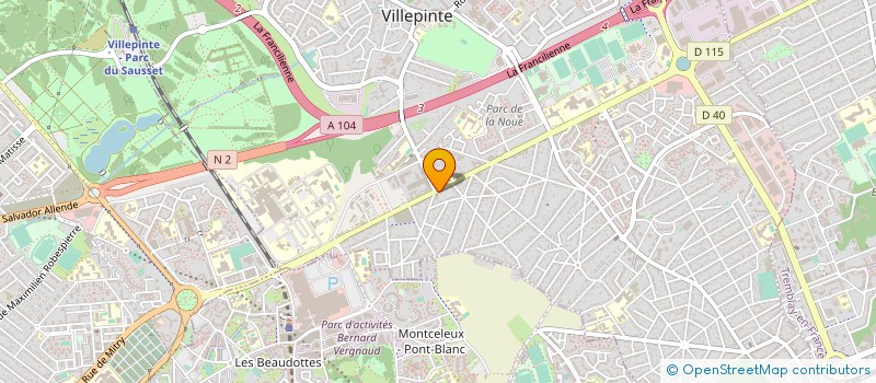 localisation de l'entreprise MONSIEUR SIMEON CHATCHUENG à VILLEPINTE