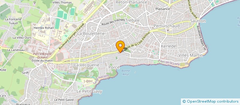 localisation de l'entreprise MONSIEUR SIMILIEN PENANHOAT  SAINT-NAZAIRE