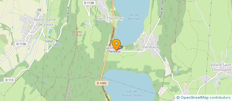 localisation de l'entreprise MONSIEUR SIMOM BERNARD PAULIN  SAINT-THEOFFREY